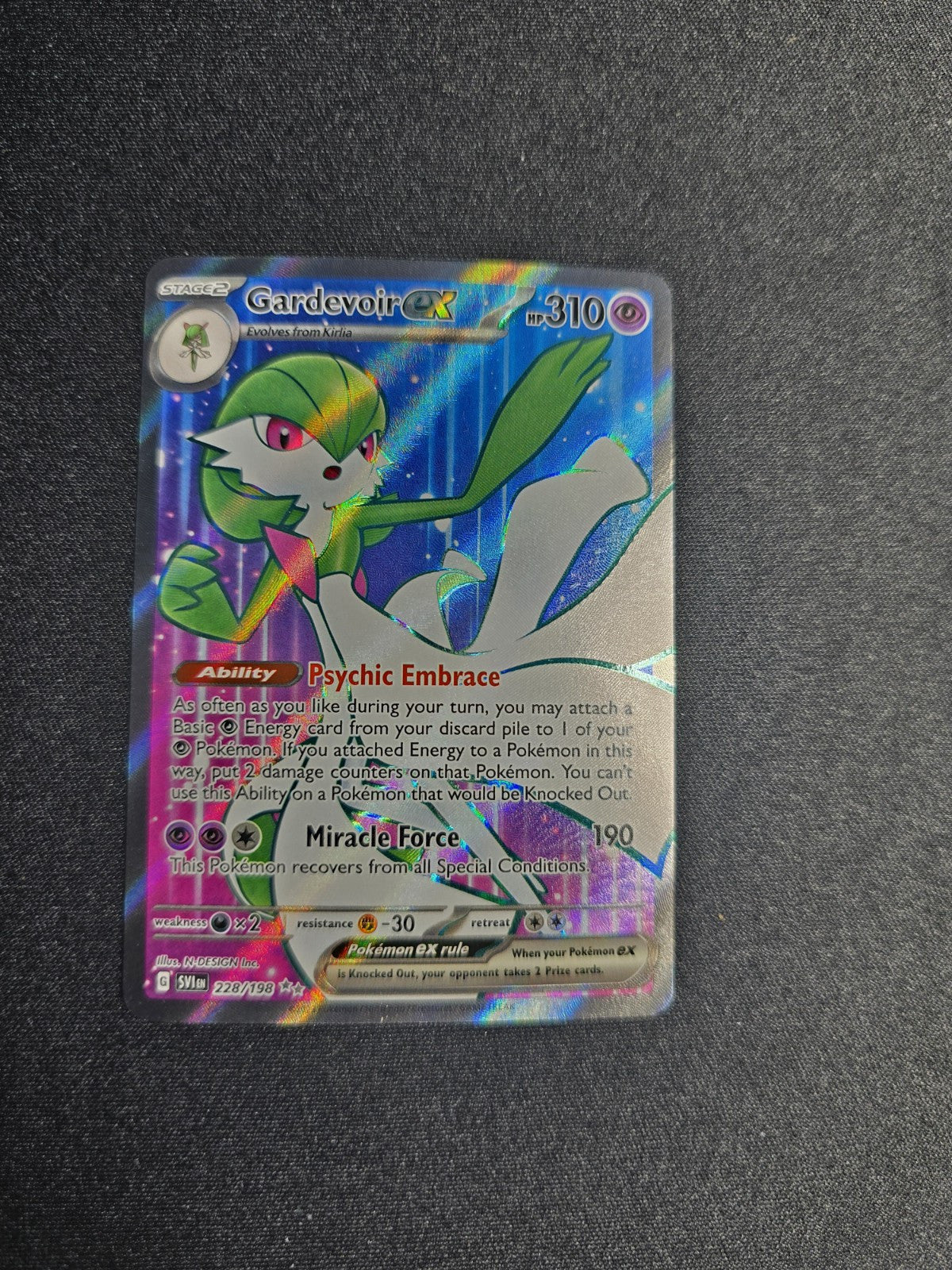 Gardevoir EX 228/198Scarlet & Violet Pokémon TCG Full ART Card NM 2023