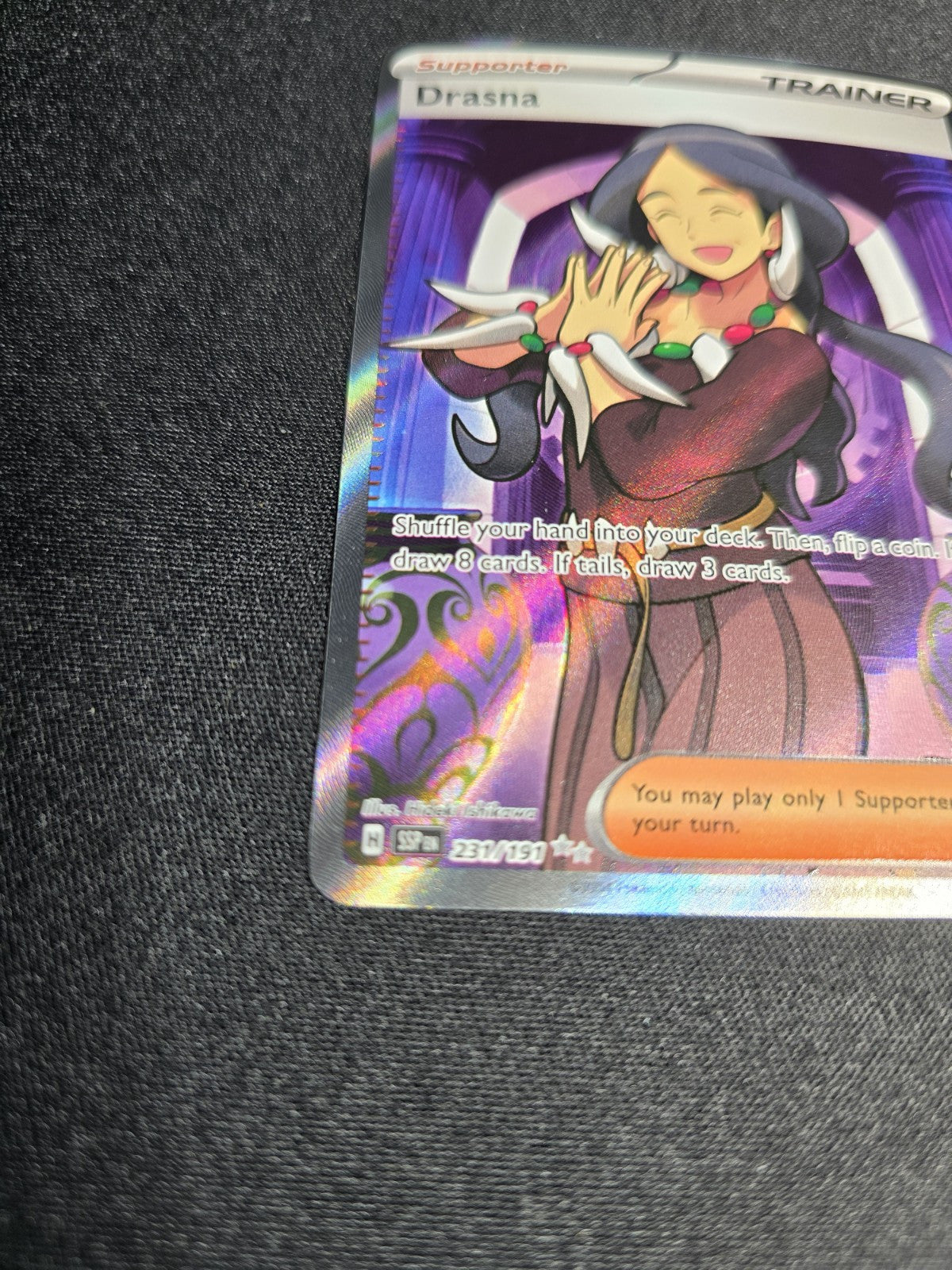 Drasna 231/191 Surging Sparks (SSP) NM Full Art Pokemon TCG Card 2024