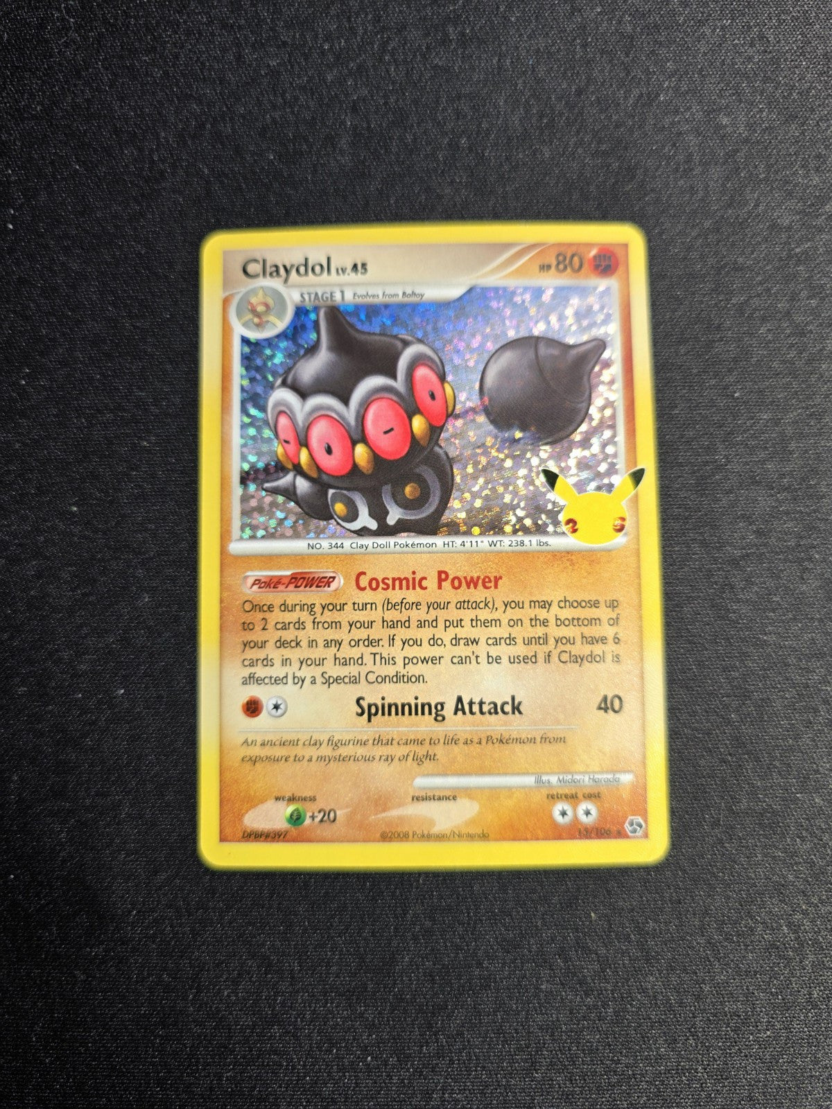 CLAYDOL HOLO 15/106 POKEMON TCG CELEBRATIONS Classic Collection NM 2021