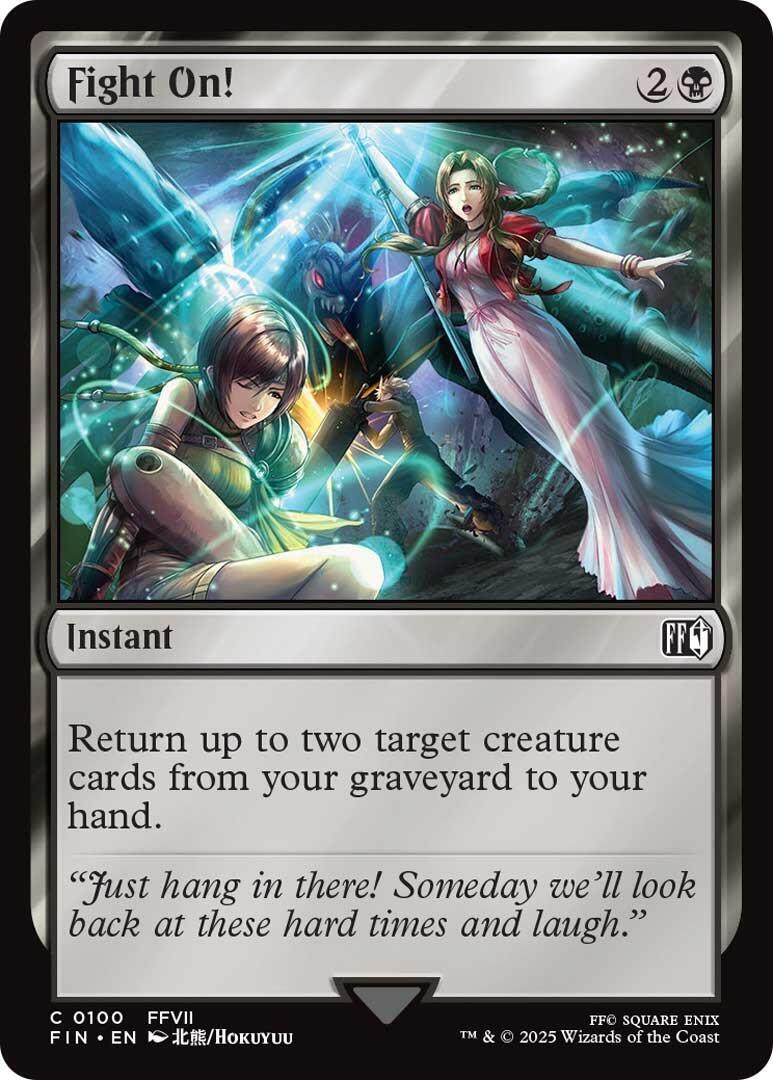 Fight On! Final Fantasy Foil MTG WoTC FFVII