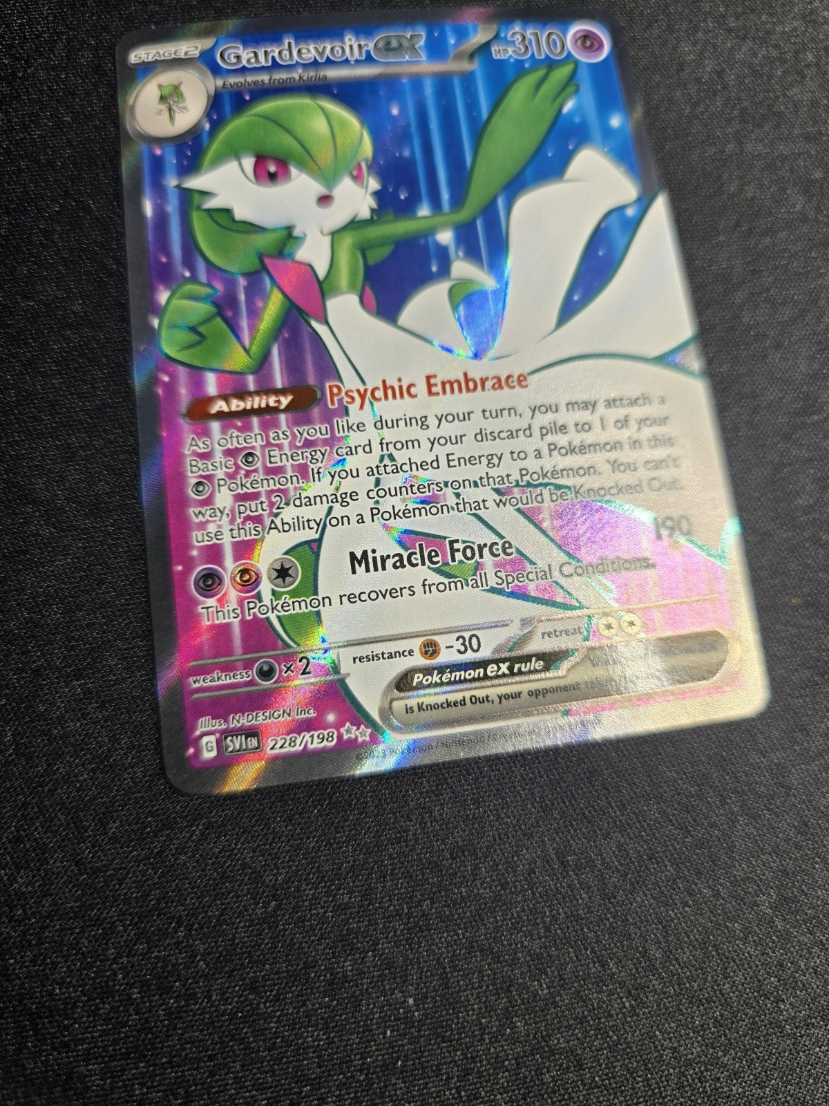 Gardevoir EX 228/198Scarlet & Violet Pokémon TCG Full ART Card NM 2023