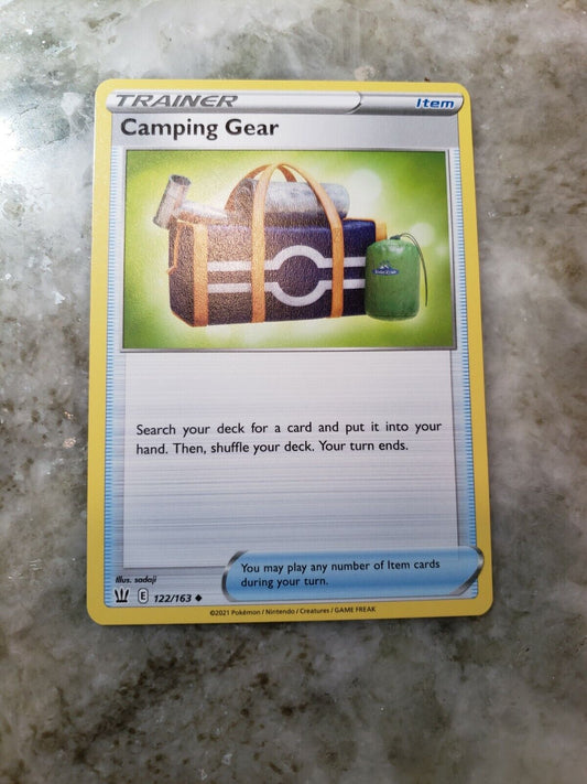 Camping Gear - 122/163 - Uncommon Pokemon SS05 Battle Styles M/NM PACK FRESH