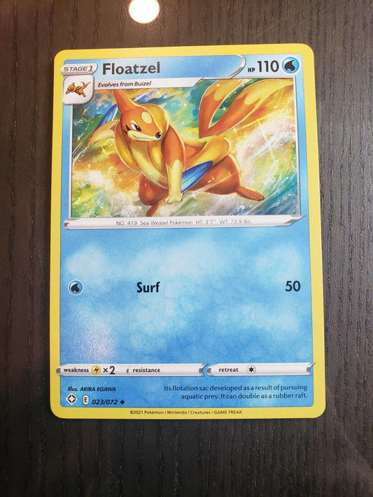 Pokémon TCG Floatzel 23/72 TCG Card Shining Fates Regular Uncommon NM 2021 
