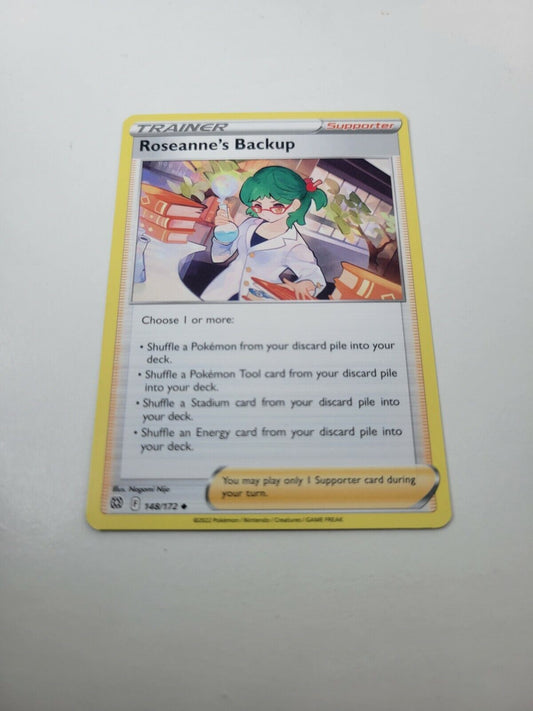 Pokémon TCG Brilliant Stars Trainer Roseanne's Backup 148/172 Regular Uncommon 