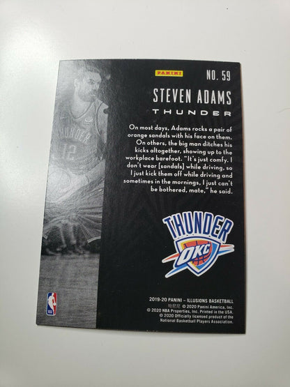 Steven Adams 2019-20 Panini Illusions Basketball OKC Thunder #59 base Card NBA