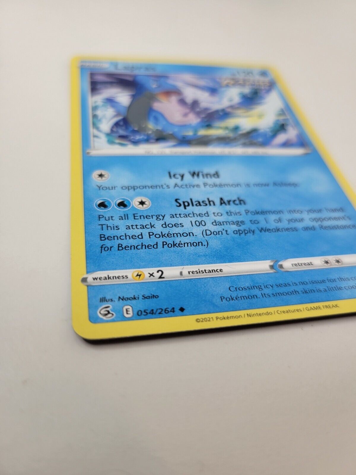 Pokémon TCG Lapras Fusion Strike 054/264 Regular Uncommon Card NM 2021