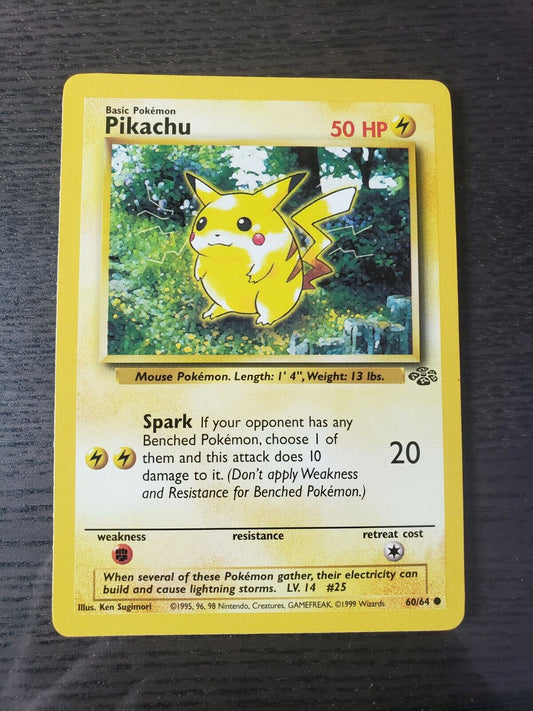 Pokemon TCG Pikachu Jungle Set 60/64 Common Card Vintage Wizards