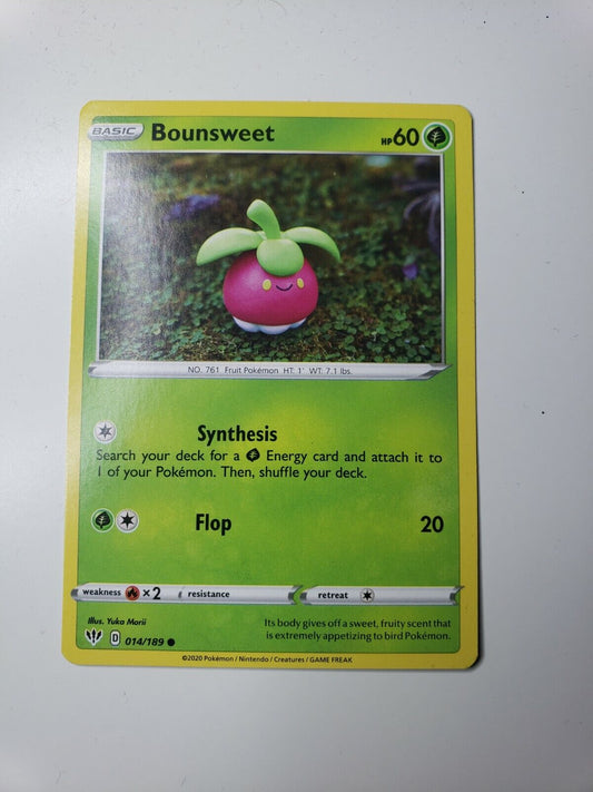 Pokémon TCG Bounsweet Darkness Ablaze 014/189 Reverse Holo Common