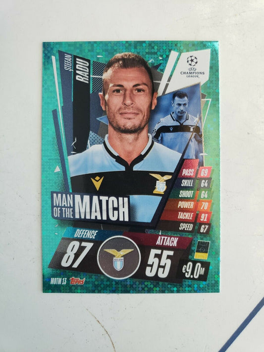 2020/21 Topps Match Attax Extra Stefan Radu MAN OF THE MATCH #MOTM13 Card