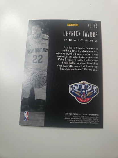2019-20 Panini Illusions Basketball #78 DERRICK FAVORS New Orleans Pelicans Base