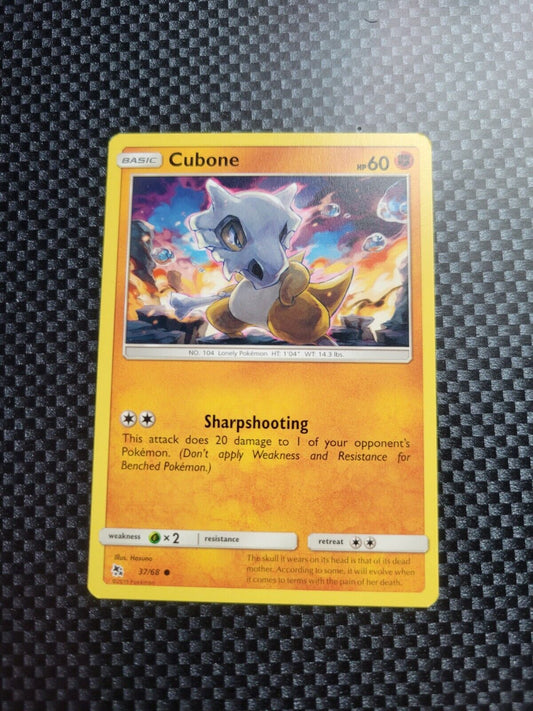 Pokémon TCG Cubone Hidden Fates 37/68 Regular Common Card NM 2019