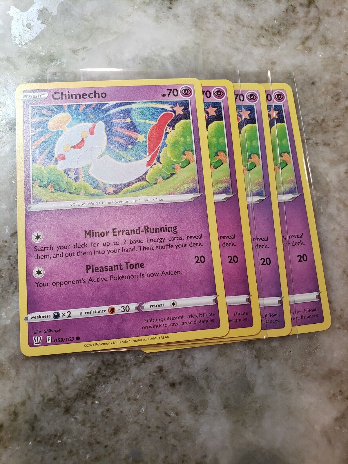 Pokémon Sword & Shield Battle Styles Chimecho 59/163 Pack Fresh