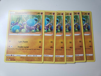Pokémon TCG Crabrawler Chilling Reign 084/198 Regular Common Card NM 2021