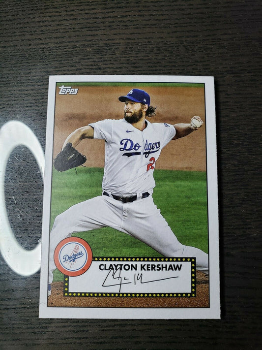 2021 Topps Series 1 - CLAYTON KERSHAW  #T52-40 1952 Topps Redux Insert - DODGERS