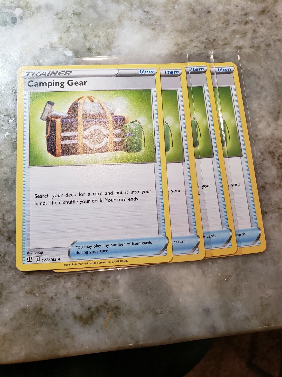 Camping Gear - 122/163 - Uncommon Pokemon SS05 Battle Styles M/NM PACK FRESH