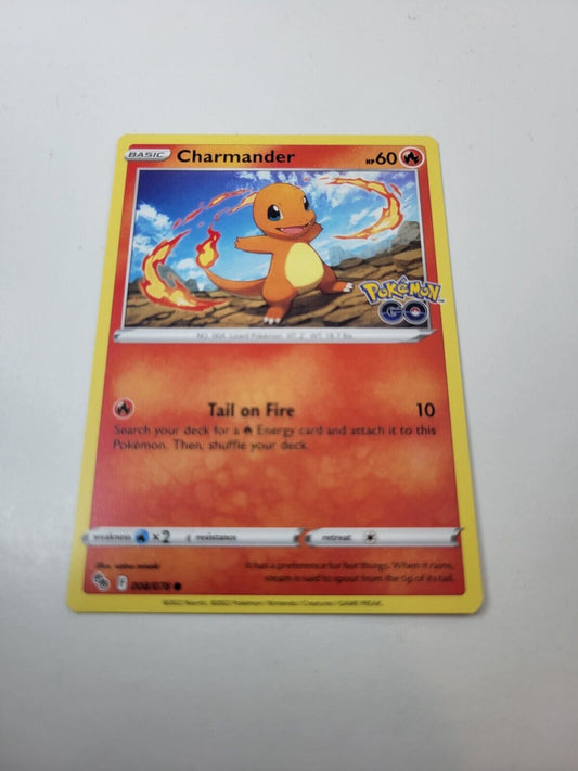 Pokémon TCG Charmander Pokemon GO 008/078 Regular Common Card NM 2022