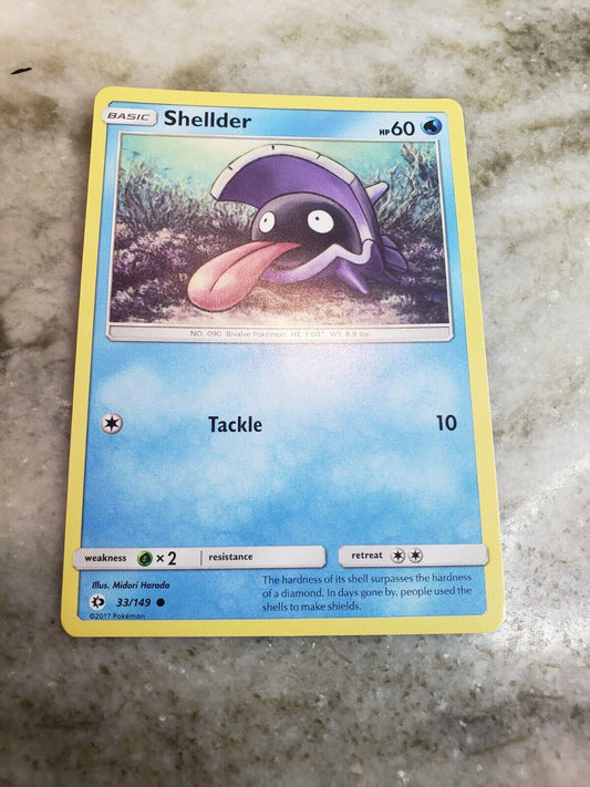 Pokemon TCG Sun & Moon Base - Shellder 33/149 Common