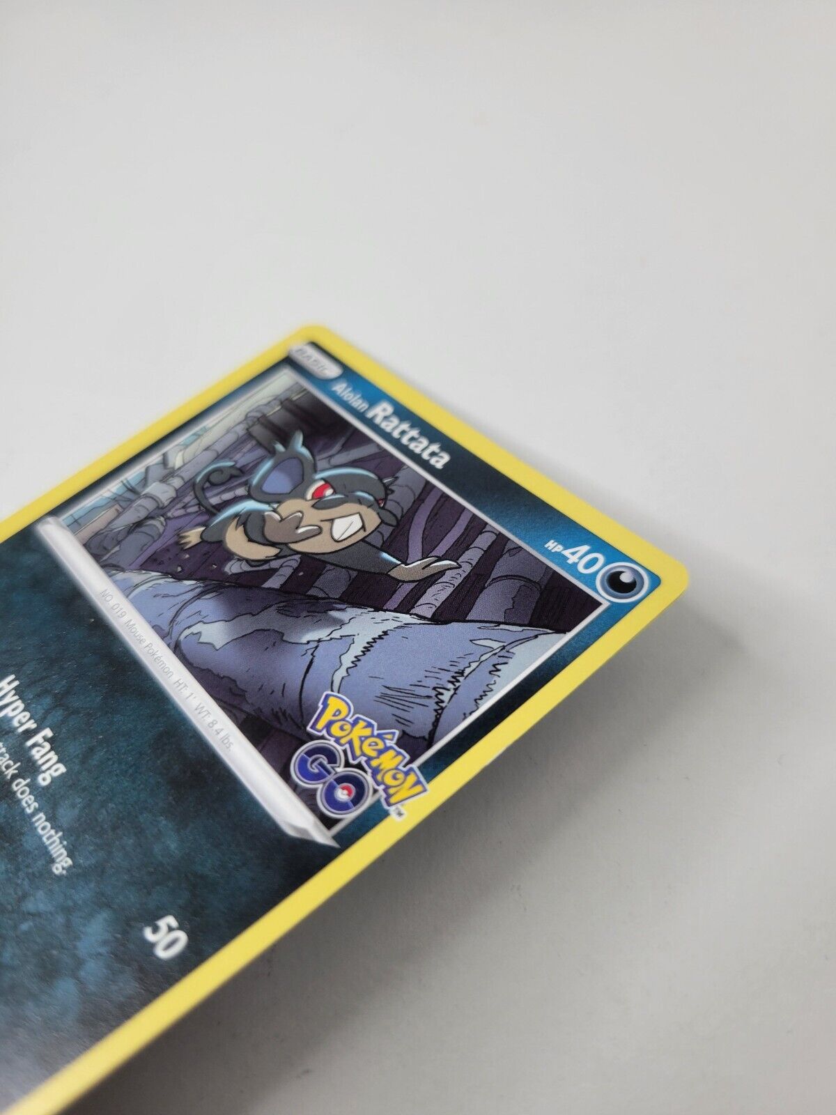 Pokémon TCG Alolan Rattata Pokemon GO 041/078 Regular Common Card NM 2022