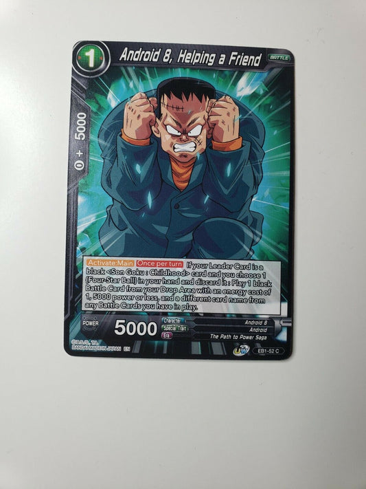Dragon ball super card game eb1-52 Android 8, helping a friend Battle Evolution 