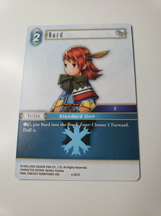 Final Fantasy TCG Opus IV Bard 4-027C Common Card NM 2017 Backup ICE 