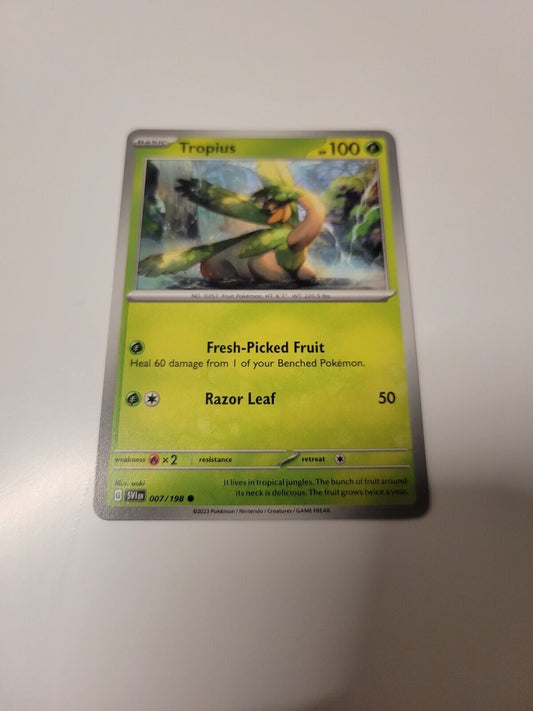 Pokémon TCG Scarlet & Violet Tropius 007/198 Regular Common Card NM 2023