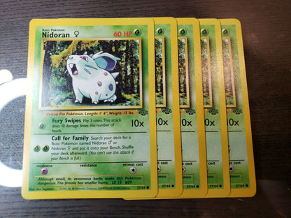 #29 Nidoran (F) - 57/64 - Jungle Set - Common card - Pokemon TCG (c) 1999 - LP