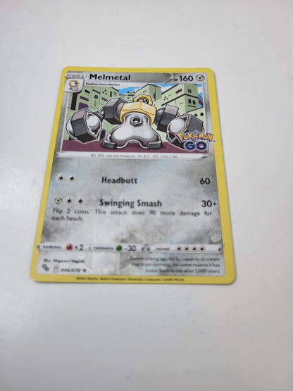 Pokémon TCG Melmetal Pokemon GO 046/078 Reverse Holo Rare Card NM 2022