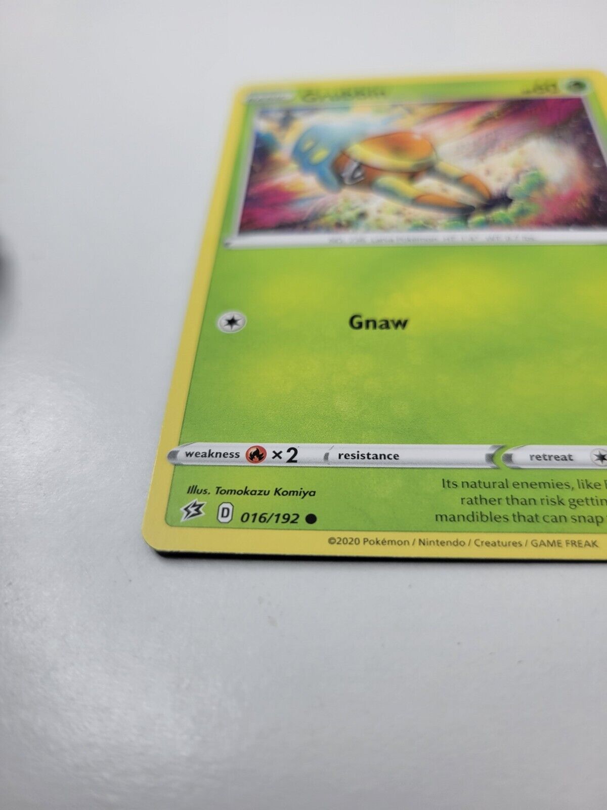 Pokémon TCG Grubbin Rebel Clash 016/192 Regular Common Card NM 2020