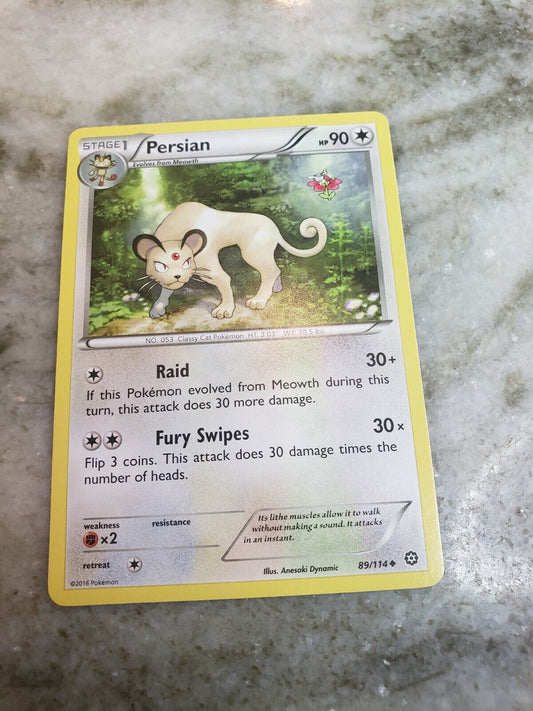 Pokemon TCG Persian 89/114 X&Y: Steam Siege NM/Mint Pokemon Cards
