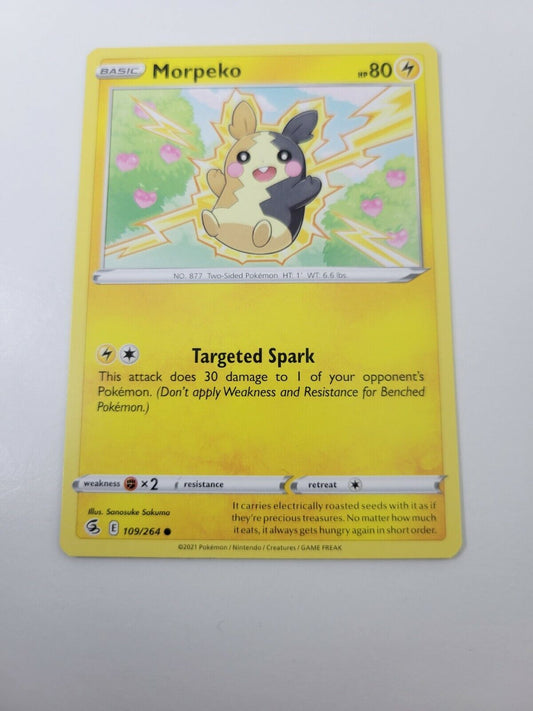 Pokémon TCG Morpeko Fusion Strike 109/264 Regular Common Card NM 2021
