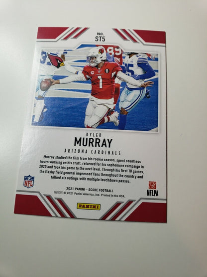2021 Panini Score Football ST5 Kyler Murray Arizona Cardinals NFL Trading Cards