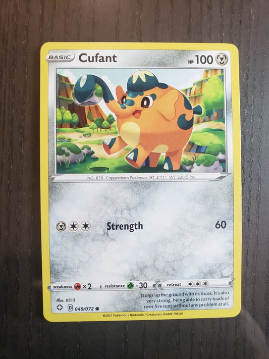 Pokémon TCG Shining Fates Cufant 49/72 Common Card NM 2021