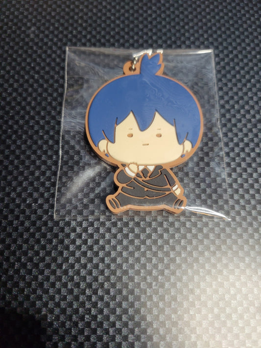 Chainsaw Man Aki Hayakawa Chubby Chubby Rubber Keychain Trading Strap TOMY