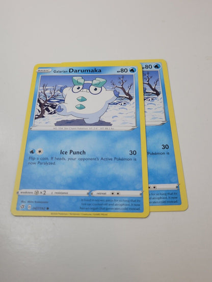 Pokémon TCG Galarian Darumaka Rebel Clash 047/192 Regular Common Card NM 2020