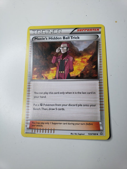 Pokémon TCG Maxie's Hidden Ball Trick Primal Clash 133/160 Regular Uncommon 2015