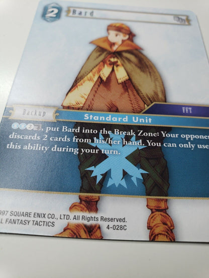 Bard 4-028C Final Fantasy TCG Opus IV FFTCG Ice Backup NM 2017