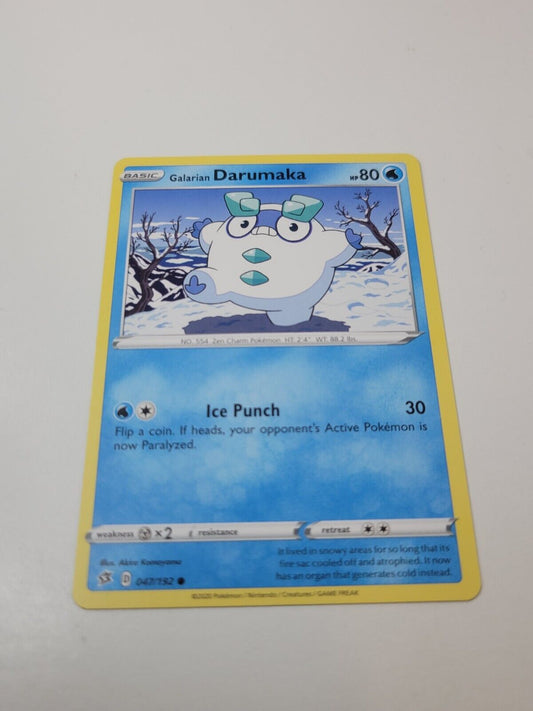 Pokémon TCG Galarian Darumaka Rebel Clash 047/192 Regular Common Card NM 2020