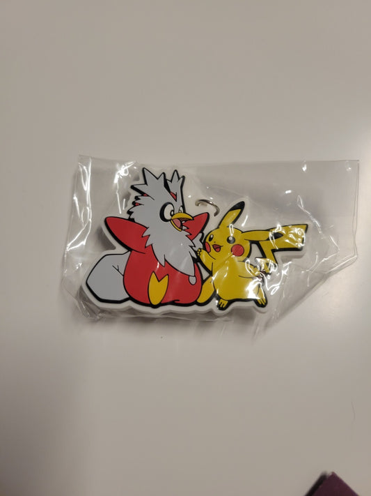 Pokemon TCG Holiday Calendar 2022 Event Keychain Delibird & Pikachu 