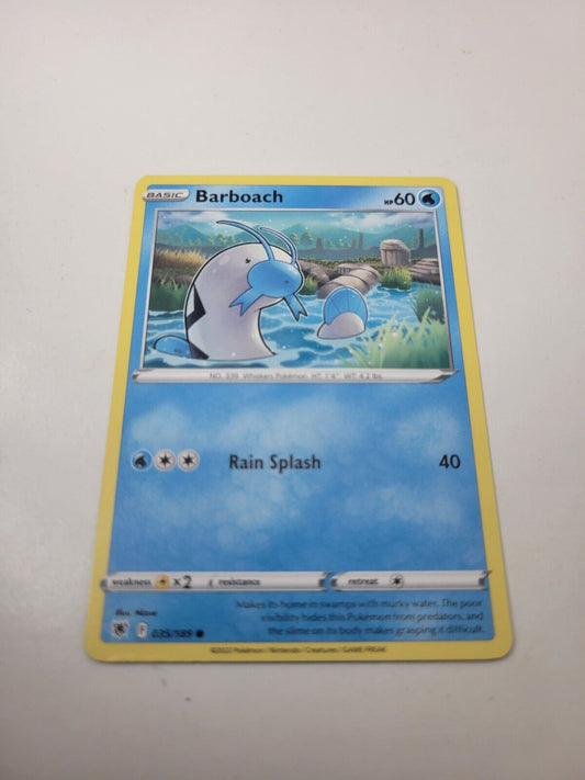 Pokémon TCG Astral Radiance Barboach 035/189 Regular Common Card NM 2022