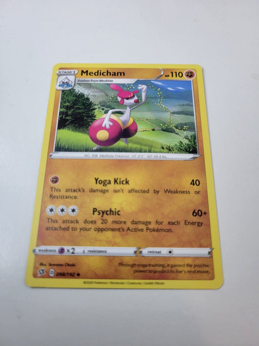Pokémon TCG Medicham Rebel Clash 098/192 Regular Uncommon