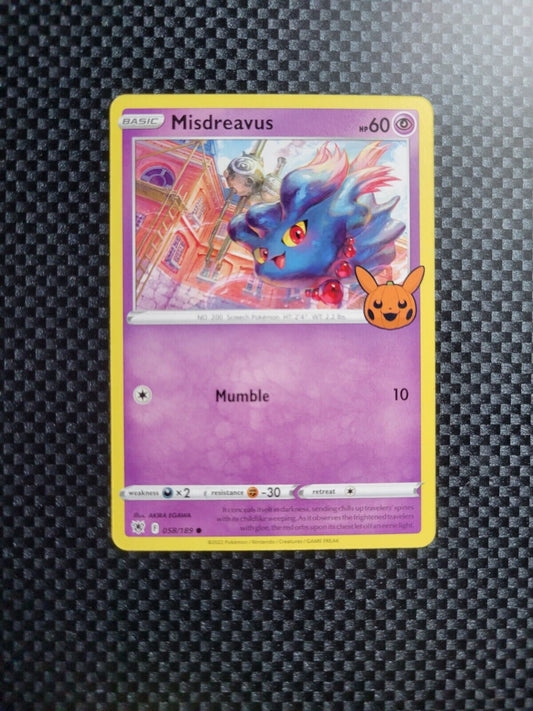 Pokémon TCG Misdreavus Promo (Trick or Trade Halloween) 058/189 Regular Common 