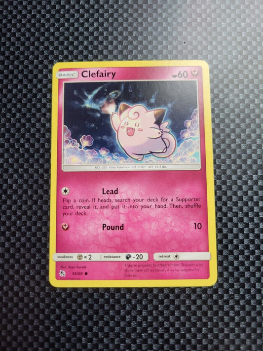 Pokémon TCG Clefairy Hidden Fates 38/68 Regular Common Card NM 2019