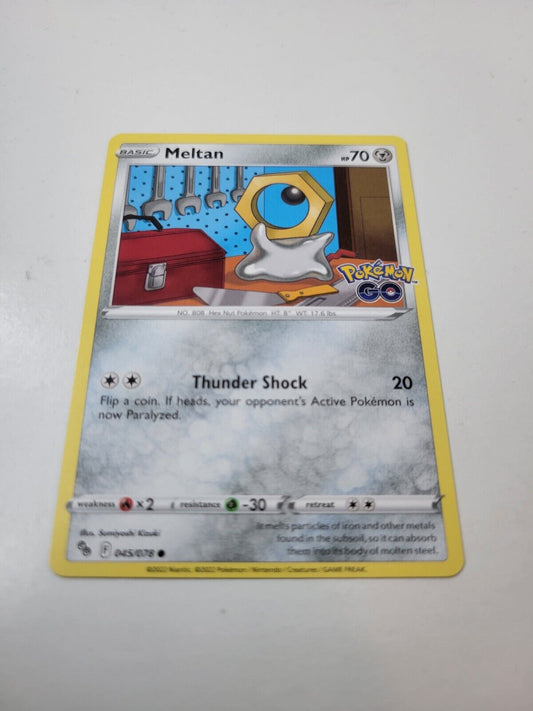 Pokémon TCG Meltan Pokemon Go 045/078 Regular Common Card NM 2022