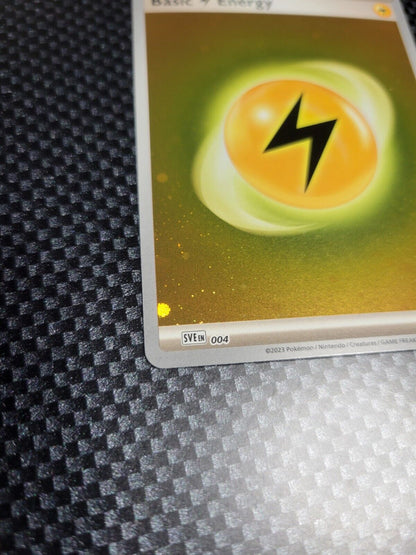 Basic Lightning Energy Galaxy Holo Swirls Scarlet & Violet 151 Pokemon Card 004