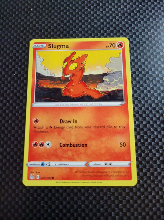 Pokémon TCG Slugma Lost Origin 021/196 Regular Common Card NM 2022