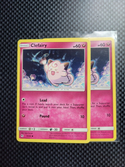 Pokémon TCG Clefairy Hidden Fates 38/68 Regular Common Card NM 2019