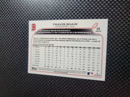 2022 Topps Series 1 Baseball Base card Travis Shaw #88 Boston Red Sox NM