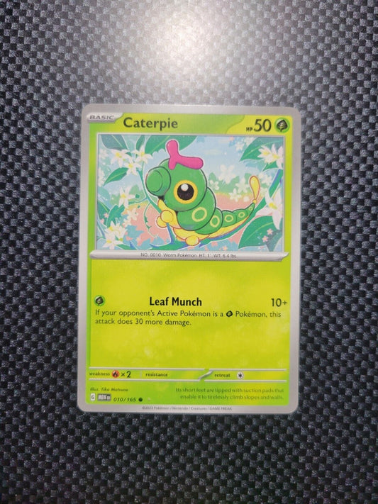 Pokémon TCG Scarlet & Violet 151 English Caterpie 10/165 Regular Common Card NM