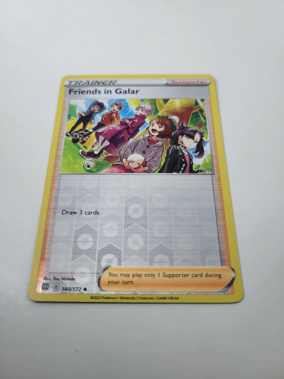 Pokémon TCG Brilliant Stars Trainer Friends in Galar 140/172 Reverse Holo NM