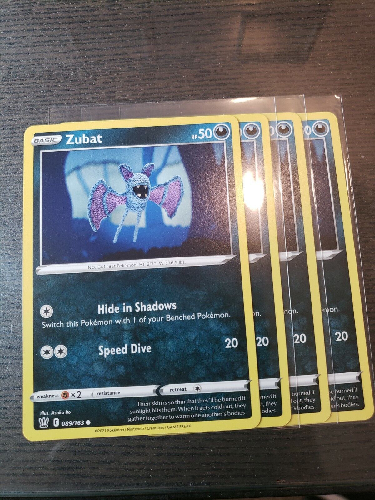 Pokemon - Zubat - Battle Styles - 089/163 - 2021 - NM - Common card tcg